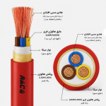 سیم افشان کم دود و بدون هالوژن با نوار میکا آرین ابهر - تصویر 3